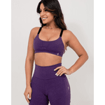 Conjunto Bermuda Mescla - Roxo 