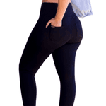 Calça Legging Bolso Traseiro - Preta