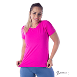 Camiseta B.T Feminina Rosa Choque