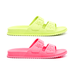 Kit 2 Pares Chinelo Birken Feminino Verde + Pink