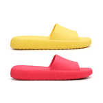 Kit 2 Pares Chinelo Feminino Nuvem Premium Amarelo e Pink