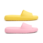 Kit 2 Pares Chinelo Feminino Nuvem Premium Amarelo e Rosa