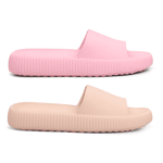 Kit 2 Pares Chinelo Feminino Nuvem Premium Rosa e Pessego