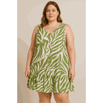 Vestido Folhagem Tropical