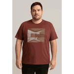 camiseta colisão Guitar Vinho