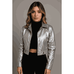 jaqueta courino Silver
