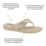 CHINELO COMFORT FLEX CAQUI PLUS 