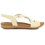 SANDALIA USAFLEX VANILLA COURO 