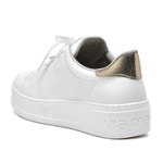 TENIS VIA MARTE BRANCO/GOLD/RISC METAL 