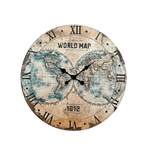 Relógio Retrô - WORLD MAP 1812