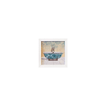 Quadro 20x20 - EUA TOILETTE TURQUESE