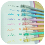 Kit de Canetas em Gel Coloridas Ponta Fina