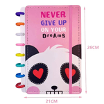 Caderno Inteligente Panda A5/ 8 Discos- Rosa