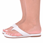 SANDALIA CONFORT FEMININA OFF WHITE