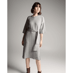 Vestido amarração Cinza 