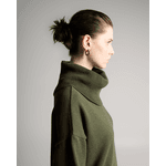 Blusa Básica Ampla Verde Militar