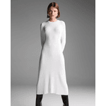 Vestido Basic Soul Manga Longa Branco