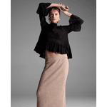Blusa Boho Babados Letícia Preta