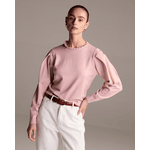 Blusa Gola Crochet Duda Rosa