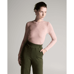 Blusa Basic Soul Nervuras Rosa Claro