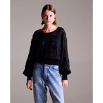 Blusa Manga Longa Lolla Preta