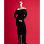 Vestido Ombro a Ombro Ines Preto