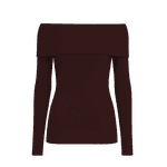 Blusa Ombro a Ombro Marina Bordô
