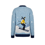 Cardigan Jacquard Ski Azul Claro