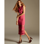 Vestido Midi Acácia Rosa Pink