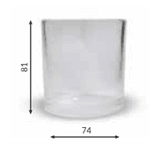 COPO DE VELA 260ML / 200GRS SALMAO