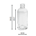 VIDRO GAUDY 30ML R 18/415 TRANSPARENTE