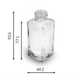 VIDRO SQUARE 60ML R.24/410 TRANSPARENTE