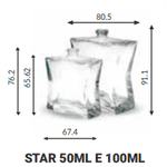 VIDRO STAR 100ML REC 15 GPI TRANSPARENTE