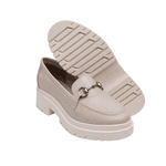 Mocassim Feminino Tratorado Bridão Metálico Comfort Maxtherapy Off White