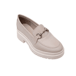 Mocassim Feminino Tratorado Bridão Metálico Comfort Maxtherapy Off White