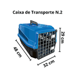 Kit Caixa Casinha Colchonete Bebedouro Comedouro N2 Médio