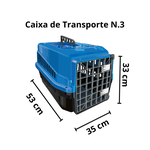 Kit Caixa Casinha Colchonete Bebedouro Comedouro N3 Médio