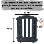 Kit 6 Cercas Cancello