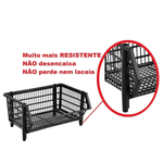20 Cestos Expositor Empilhável Organizador Gôndula Loja Gave