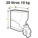 Dispenser PlastPenser 20l 10kg 5 Peças