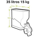 Dispenser PlastPenser 35l/15kg 4 Peças