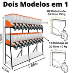 Dispenser Híbrido PlastPenser Cereais 20 Módulos 55L