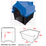 Casinha RINOPET Tamanho 6 + Porta Ração De Brinde