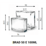 VIDRO BRAD 100ML REC 15 GPI TRANSPARENTE