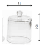 COPO DOMUS PARA VELA 210ML AMBAR MTZ-2167