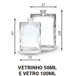 VIDRO VETRO 50ML REC.15/GPI TRANSPARENTE