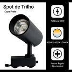 TRILHO REF.8106/4 PT 4XE27