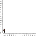 PINGENTE ROSINHA C CAULE COM PINTURA M70319CP .