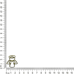 APLIQUE ANJO VAZADO ML6045 .