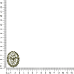 APLIQUE OVAL ESPIRITO SANTO SEM STRASS ML6052 .